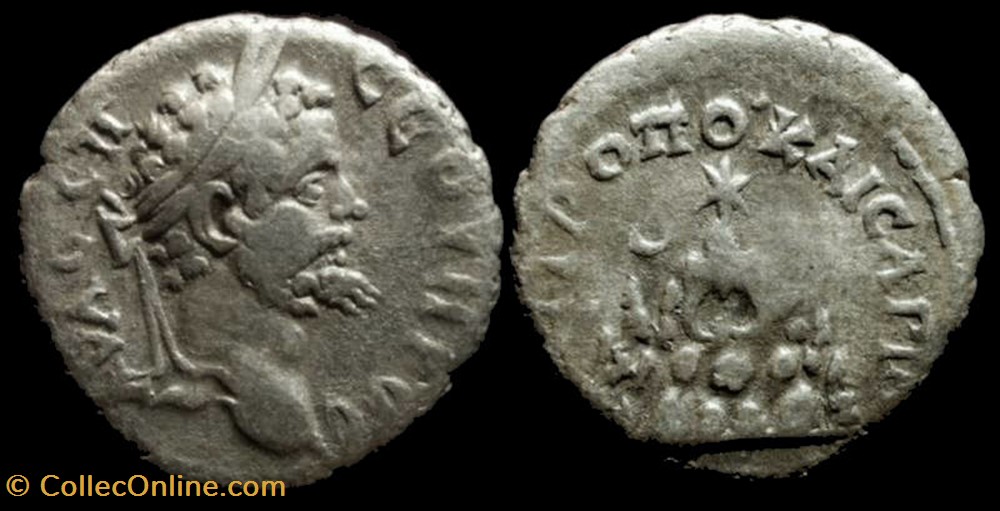 coin ancient b to roman republicain imperial septimius severus ar drachm