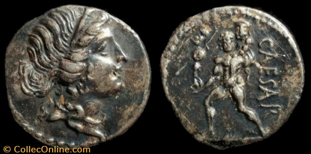 coin ancient b to roman republicain imperial julius caesar ar denarius