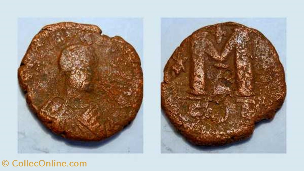 ANASTASIUS Follis SB 19, Large M coin ancient c to byzantine anastasius follis sb 19 large m
