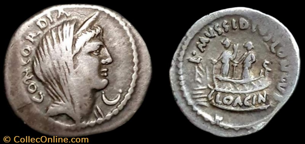 coin ancient b c to roman republicain imperial l mussidius longus ar denarius