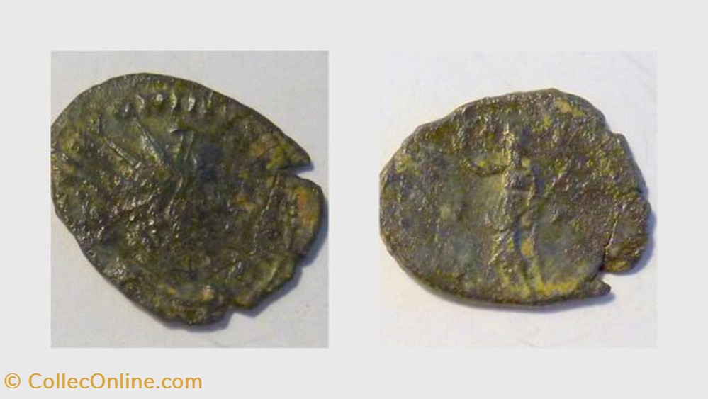 VICTORINUS Antoninianus RIC 117, Pax coin ancient b roman republicain imperial victorinus antoninianus ric 117 pax