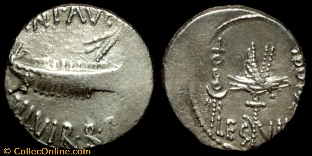 MARCUS ANTONIUS AR Denarius LEG VII coin ancient b roman republicain imperial marcus antonius ar denarius leg vii