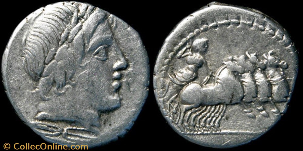coin ancient to republicain imperial c gargonius m vergilius and ogulnius roman republic ar denarius