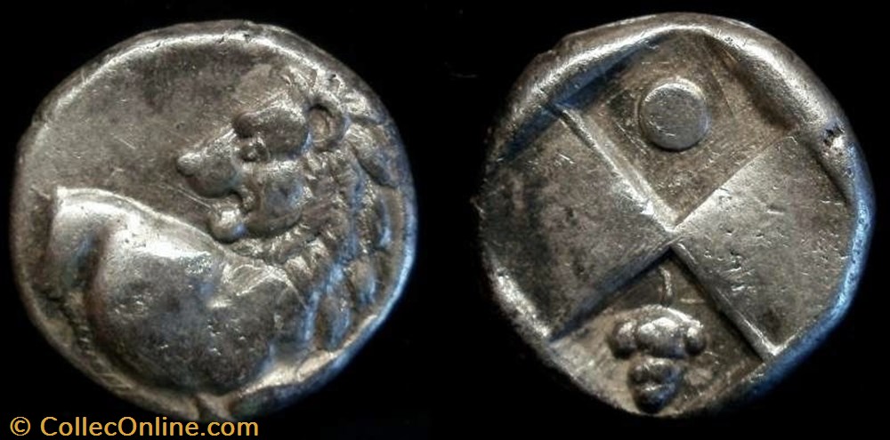 THRACE AR Hemidrachm coin ancient b to greek thrace ar hemidrachm