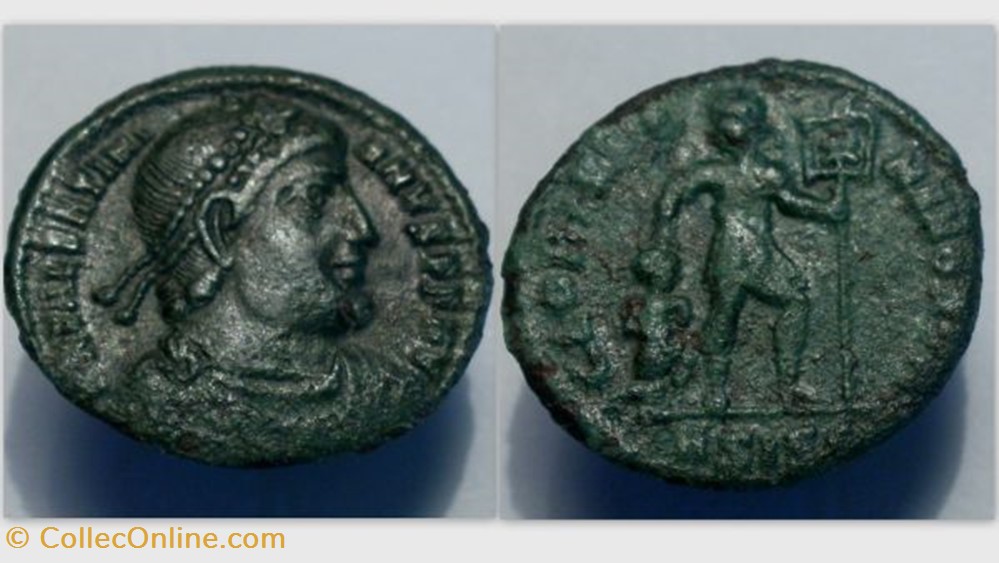 coin ancient b to republicain imperial valentinian i ae3 ric 5a gloria romanorvm