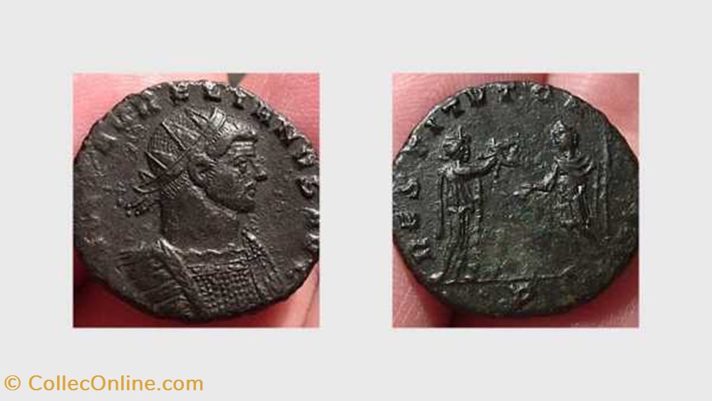 AURELIAN Antoninianus RIC 139, RESTITVT ORBIS coin ancient roman republicain imperial aurelian antoninianus ric 139 restitvt orbis