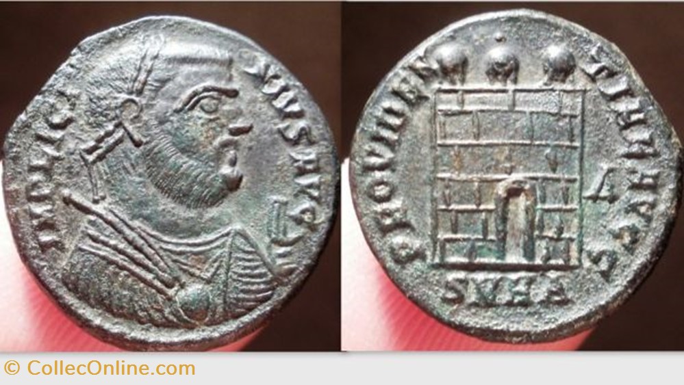 coin ancient b to roman republicain imperial licinius i ae follis ric vii 48 campgate