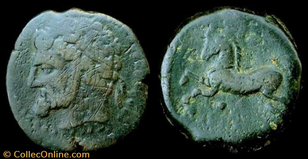 coin ancient b to roman provincial kings of numidia micipsa ae27