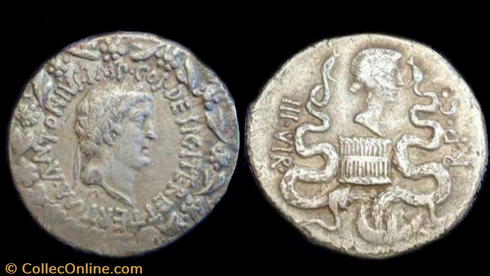 MARCUS ANTONIUS Ionia AR Cistophoric Tetradrachm coin ancient b roman republicain imperial marcus antonius ionia ar cistophoric tetradrachm