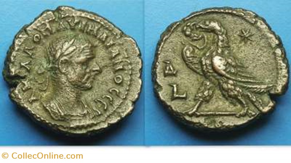AURELIAN Potin Tetradrahm, Milne 4381-2 coin ancient b c to roman republicain imperial aurelian potin tetradrahm milne 4381 2