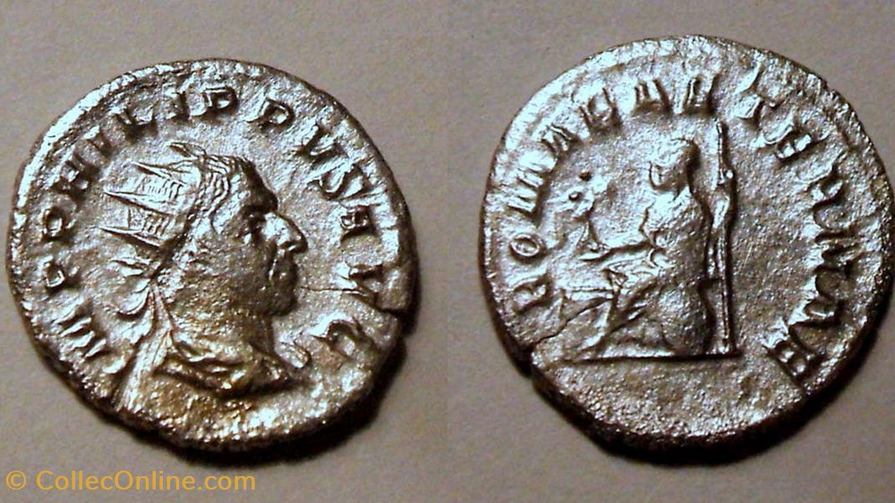 PHILIP I Antoninianus, RIC 65, Roma coin ancient b roman republicain imperial philip i antoninianus ric 65 roma