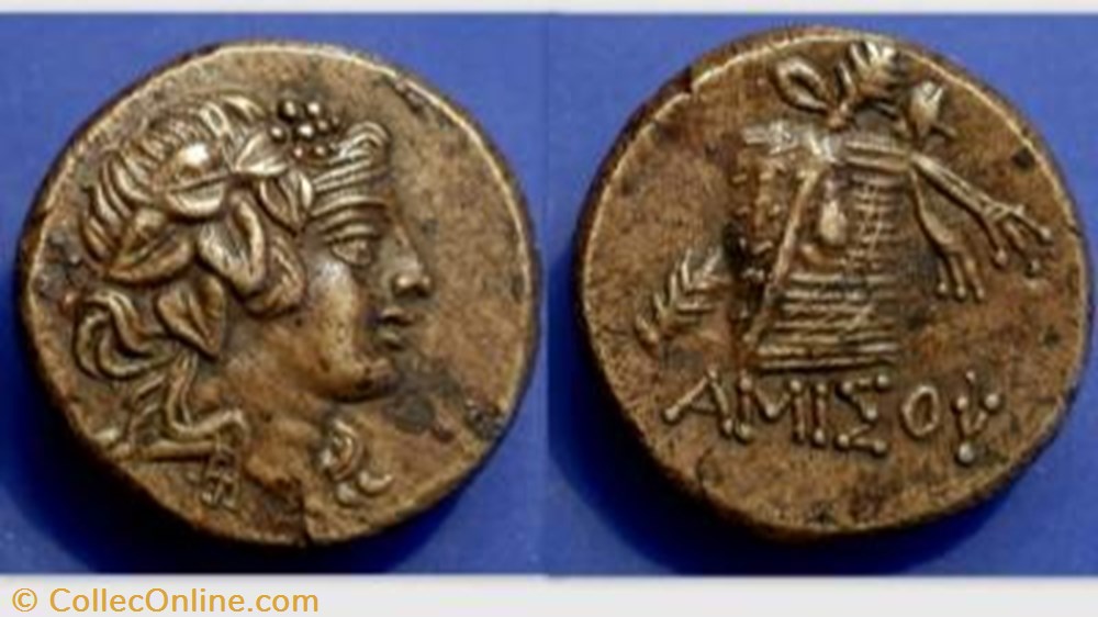 AMISOS, PONTOS AE 20 coin ancient b c greek amisos pontos ae 20