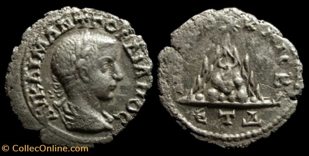 GORDIAN III AR Drachm coin ancient b to roman republicain imperial gordian iii ar drachm