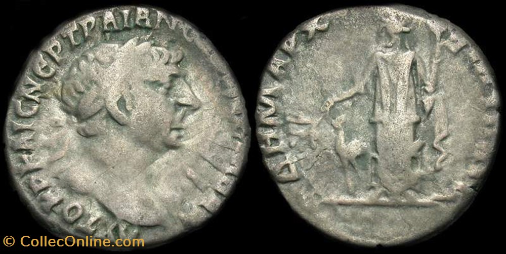 TRAJAN AR Drachm coin ancient b to roman republicain imperial trajan ar drachm