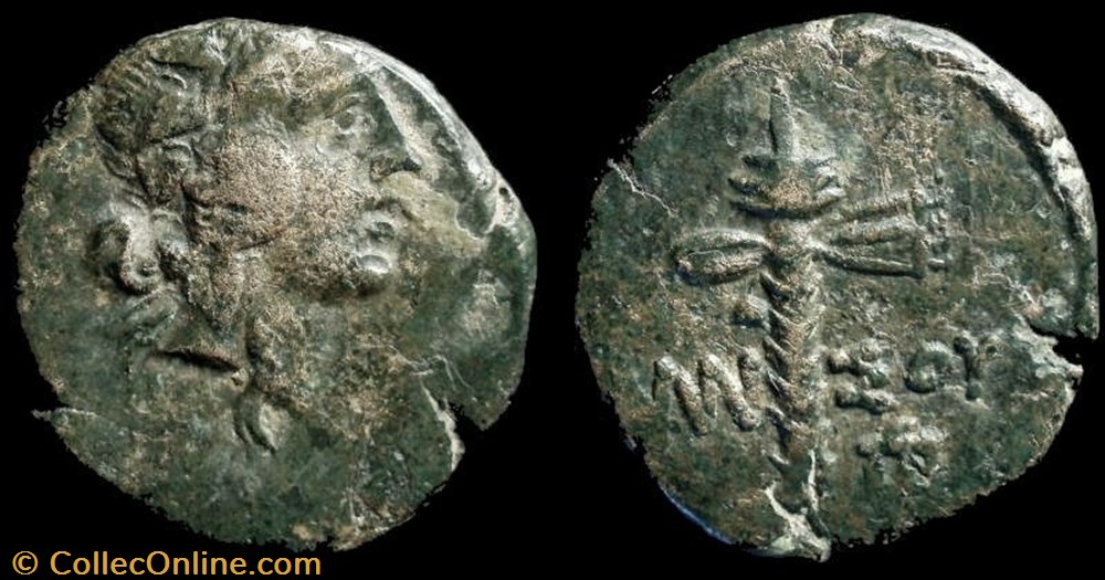AMISOS, PONTOS Æ17 coin ancient b c greek amisos pontos 17