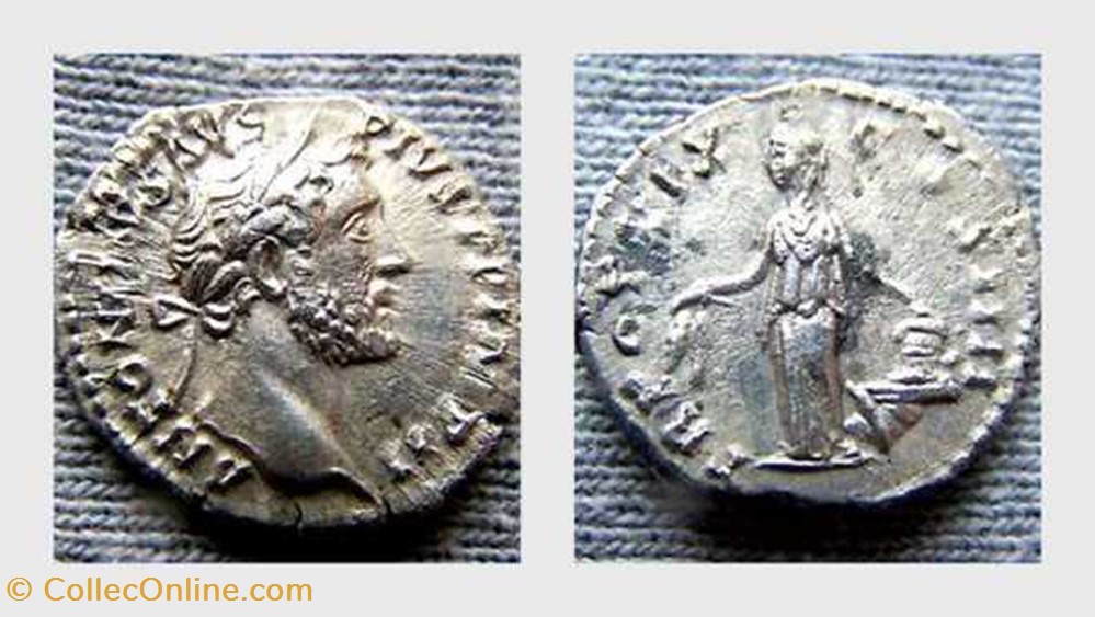 ANTONIUS PIUS Denarius RIC 249, Annona coin ancient b roman republicain imperial antonius pius denarius ric 249 annona