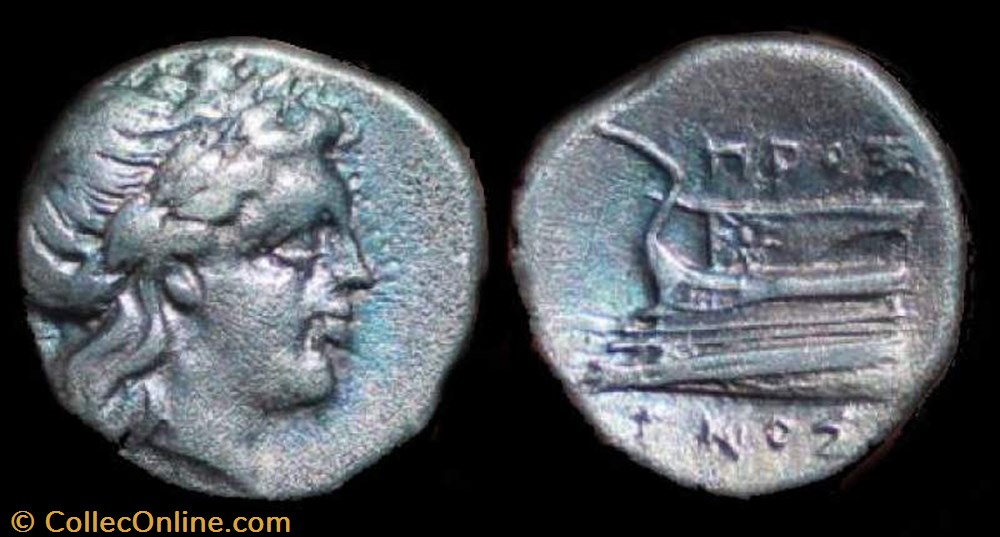 BITHYNIA, KIOS AR Hemidrachm coin ancient to greek bithynia kios ar hemidrachm