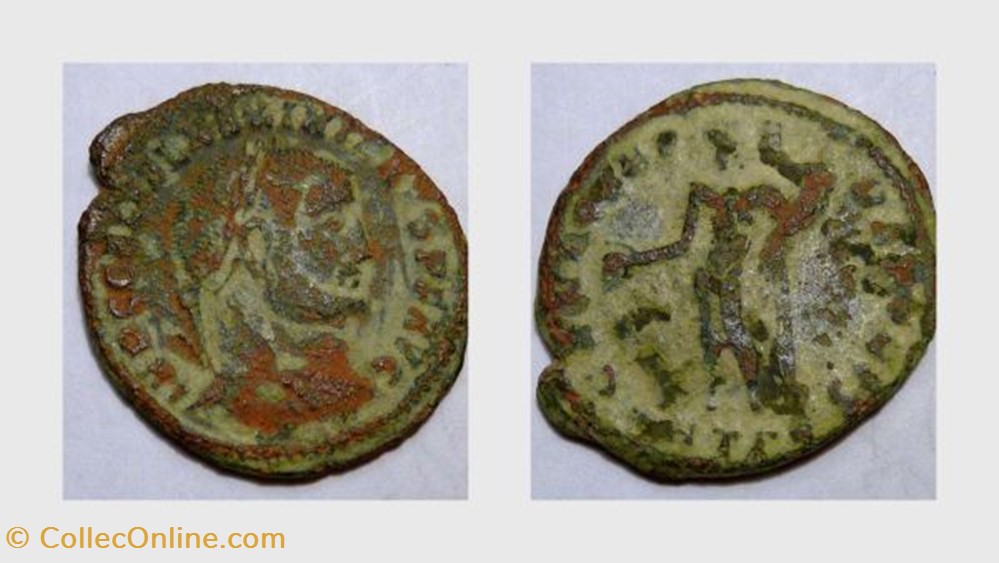 MAXIMINUS II AE24 Follis RIC VI 62, Genius coin ancient b to roman republicain imperial maximinus ii ae24 follis ric vi 62 genius