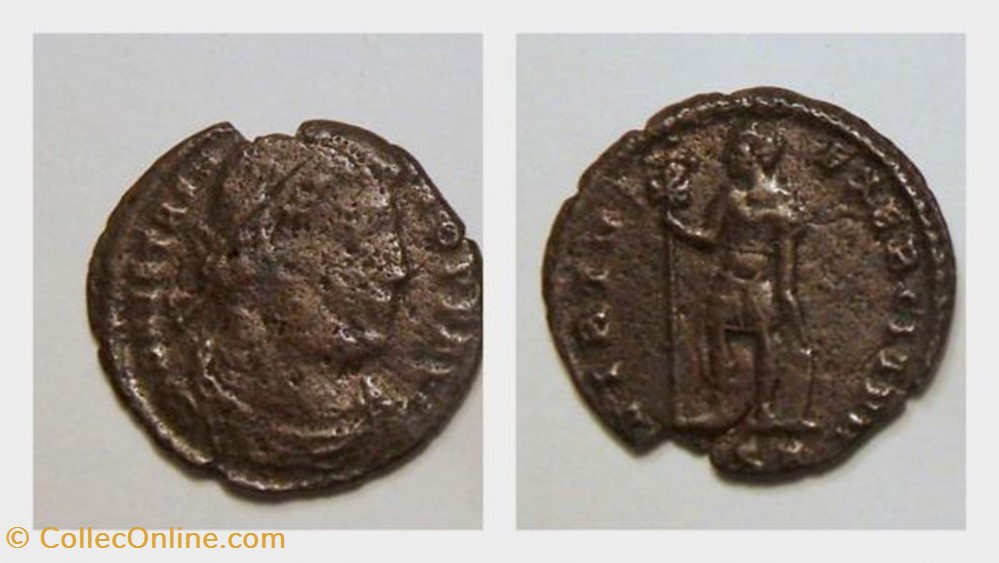 VETRANIO AE Centenionalis RIC 126, Virtus coin ancient b to roman republicain imperial vetranio ae centenionalis ric 126 virtus