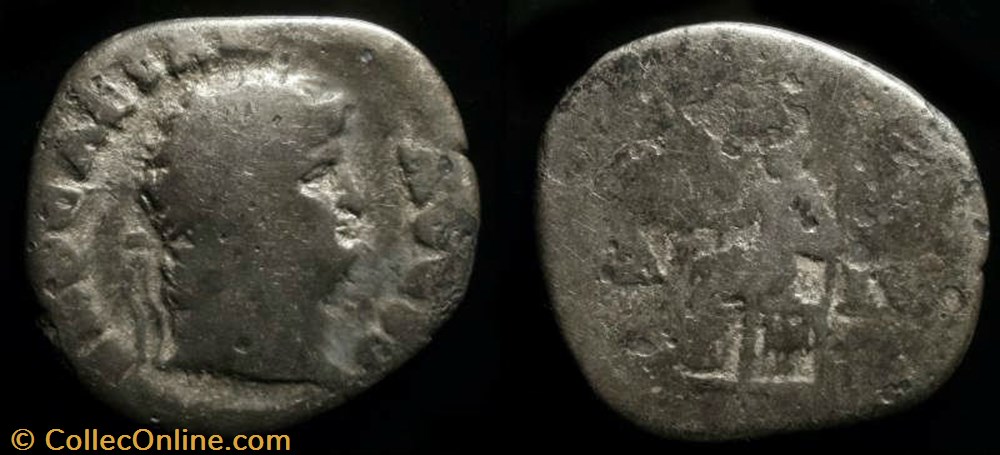 NERO AR Denarius coin ancient b c to roman republicain imperial nero ar denarius