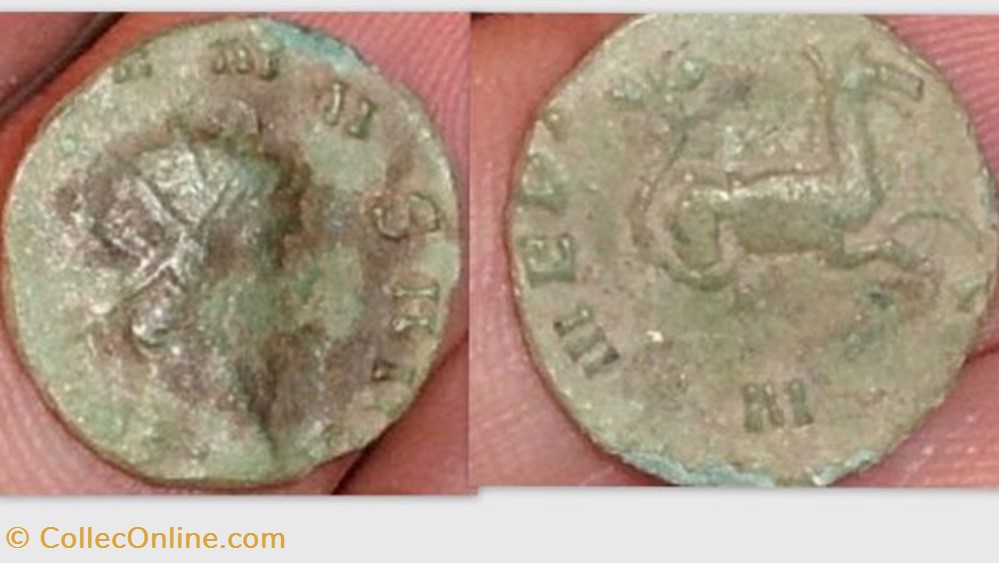 GALLIENUS Antoninianus, RIC 245, Hippocamp coin ancient b roman republicain imperial gallienus antoninianus ric 245 hippocamp