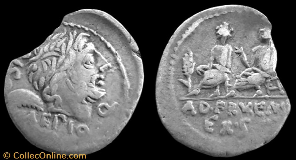 coin ancient to republicain imperial l calpurnius piso caesoninus q servilius caepio roman republic gens calpurnia ar denarius