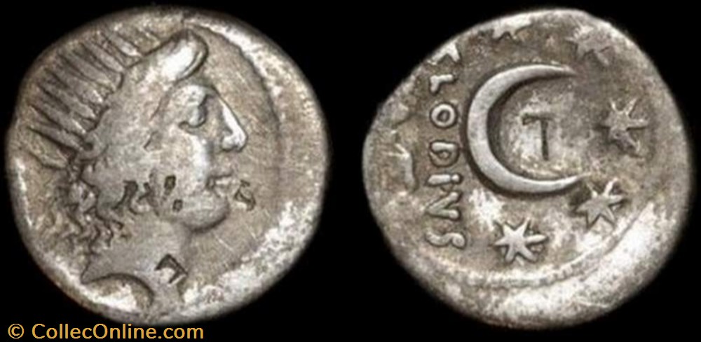 P CLODIUS MF TURRINUS ROMAN REPUBLIC; GENS CLAUDIUS AR Denarius coin ancient to republicain imperial p clodius mf turrinus roman republic gens claudius ar denarius
