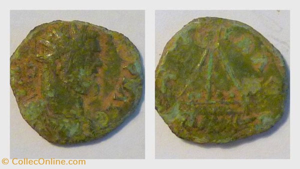 ALLECTUS Antoninianus, RIC 128, Galley coin ancient b roman republicain imperial allectus antoninianus ric 128 galley