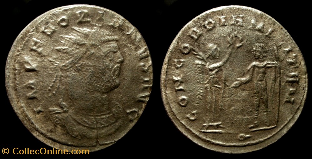 FLORIANUS Silvered Antoninianus coin ancient b c roman republicain imperial florianus silvered antoninianus