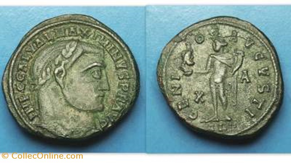 MAXIMINUS II DAIA AE Follis RIC VI 149b. Genius coin ancient to roman republicain imperial maximinus ii daia ae follis ric vi 149b genius