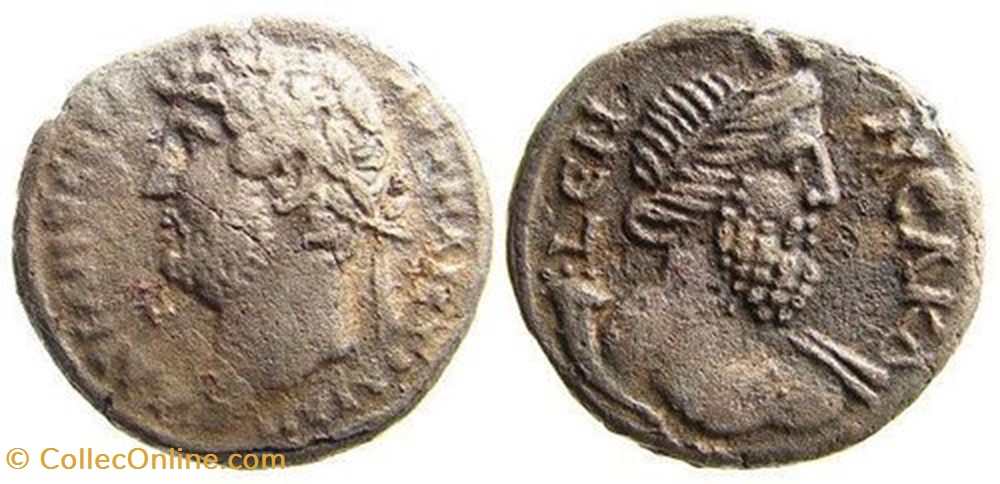 Hadrian Billon Tetradrachm SNG Cop 393, Nilus coin ancient to roman republicain imperial hadrian billon tetradrachm sng cop 393 nilus
