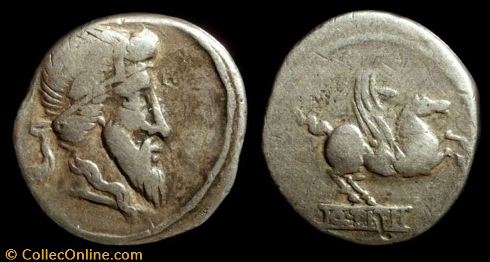 Q TITIUS ROMAN REPUBLIC; GENS TITIA AR Denarius coin ancient to republicain imperial q titius roman republic gens titia ar denarius