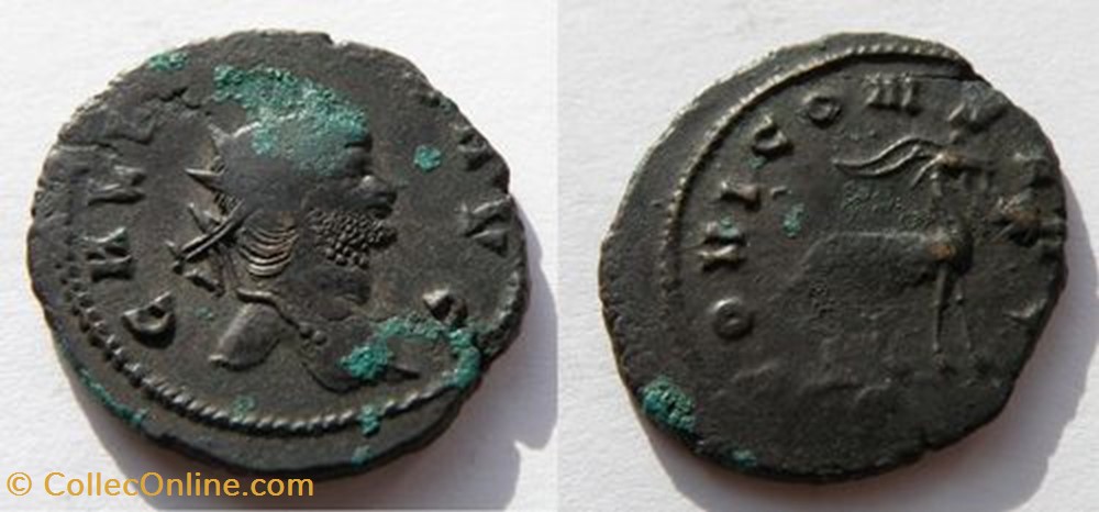 coin ancient b roman republicain imperial gallienus antoninianus ric vi 207 goat
