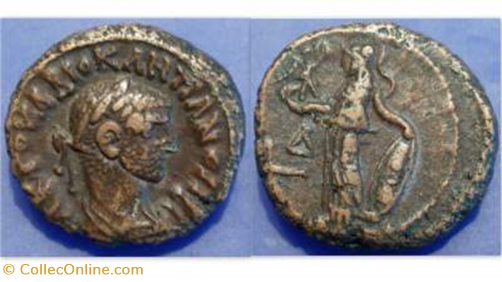 DIOCLETIAN Tetradrachm Milne 4750, Athena coin ancient b to roman republicain imperial diocletian tetradrachm milne 4750 athena