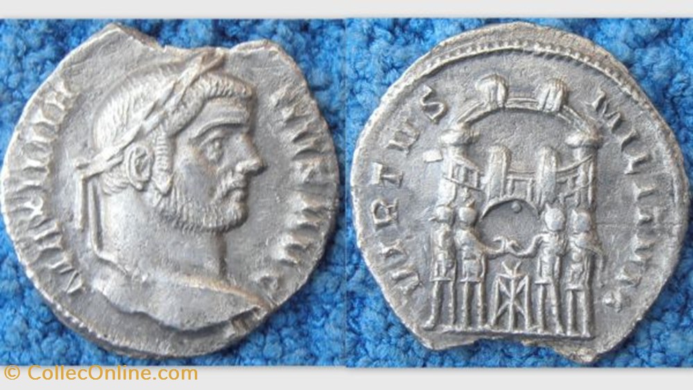 MAXIMIANUS AR Argentus, RIC VI 27b, Four Tetrarchs coin ancient to roman republicain imperial maximianus ar argentus ric vi 27b four tetrarchs