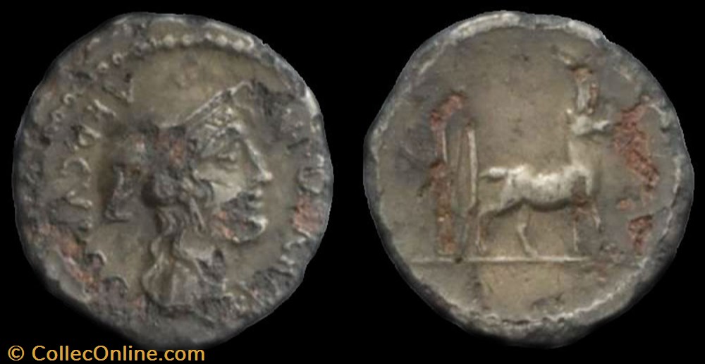 coin ancient to republicain imperial cn plancivs roman republic gens plancia fourree denarius