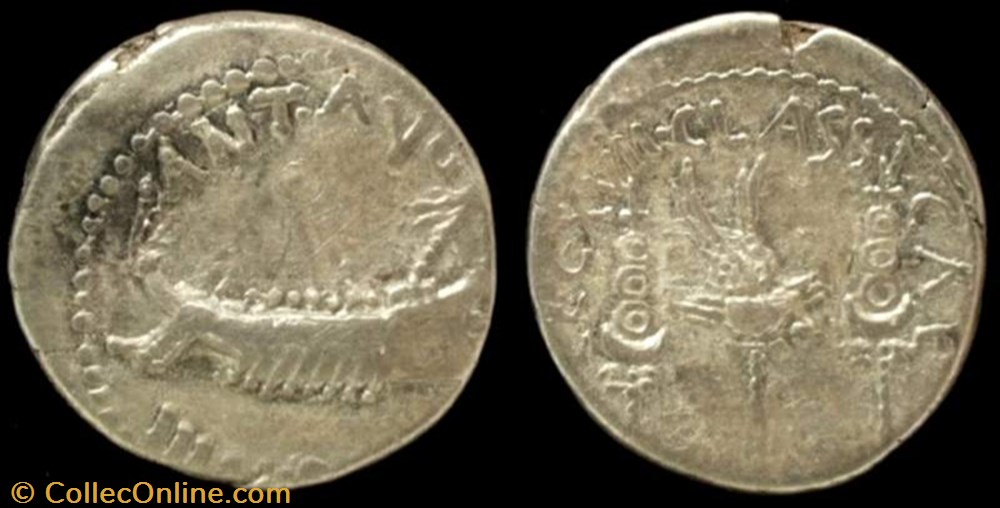 MARCUS ANTONIUS AR Denarius LEG XVII Classicae coin ancient b roman republicain imperial marcus antonius ar denarius leg xvii classicae