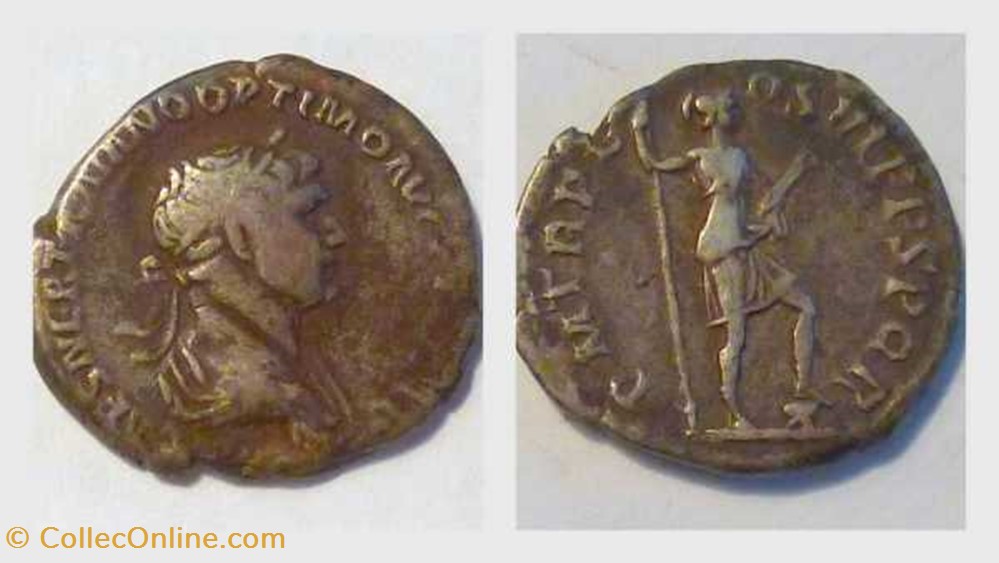 TRAJAN Denarius, RIC 355, Virtus coin ancient b to roman republicain imperial trajan denarius ric 355 virtus