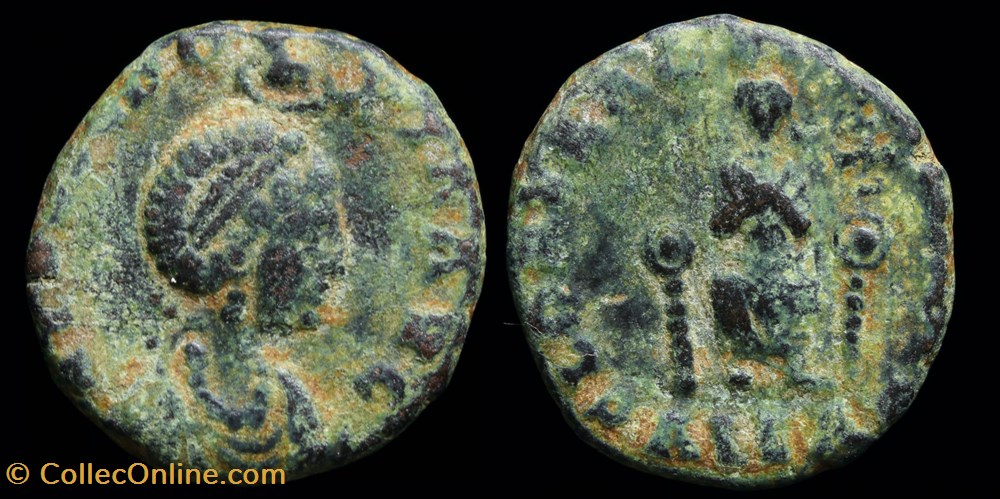 AELIA EUDOXIA AE3/Centenionalis coins ancient b to roman republican imperial aelia eudoxia ae3 centenionalis