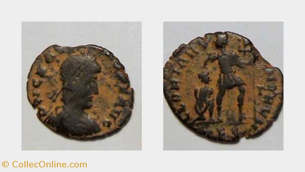 GRATIAN AE3 RIC 26C, Gloria Romanorvm coin ancient b to republicain imperial gratian ae3 ric 26c gloria romanorvm
