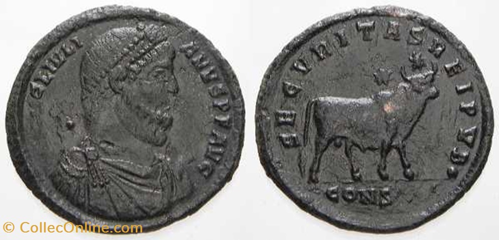 JULIAN II Majorina, RIC VIII 164, Apis Bull coin ancient to roman republicain imperial julian ii majorina ric viii 164 apis bull