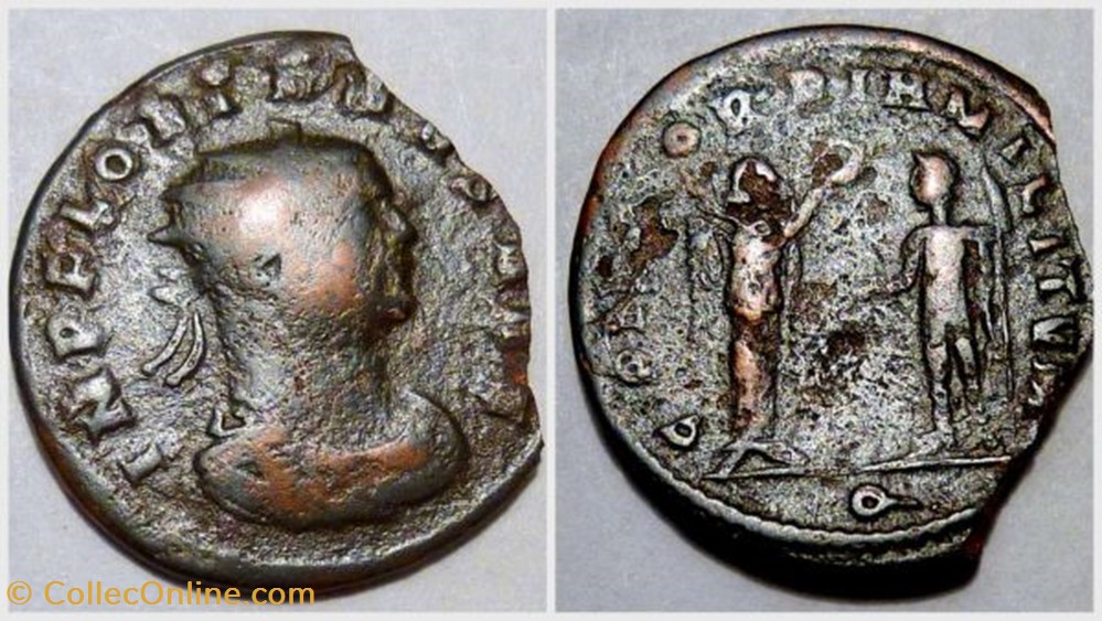 FLORIANUS Antoninianus, RIC 116q, Concordia coin ancient b roman republicain imperial florianus antoninianus ric 116q concordia