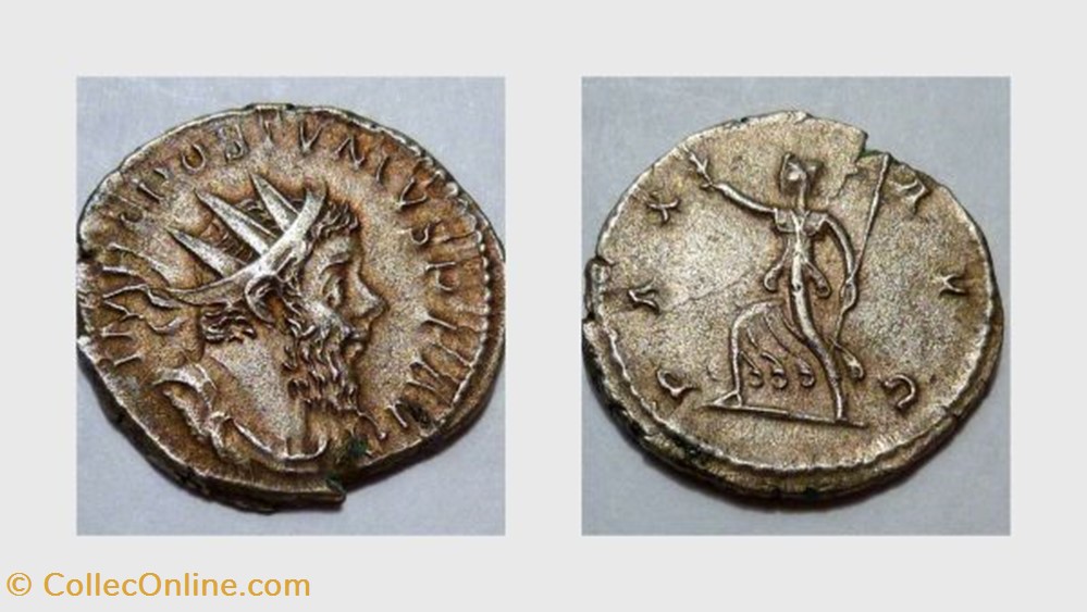 POSTUMUS Antoninianus, RIC 78, Pax coin ancient b roman republicain imperial postumus antoninianus ric 78 pax