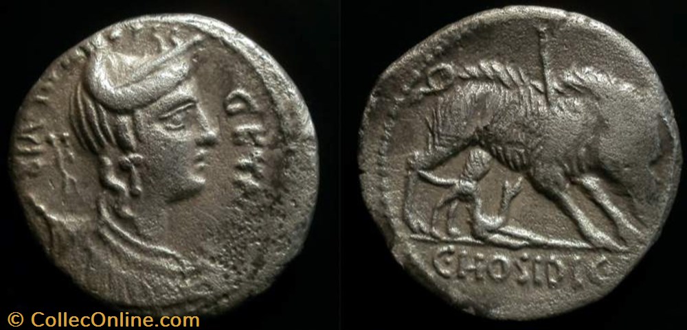 coin ancient to republicain imperial c hosidius cf geta roman republic gens hosidia ar denarius