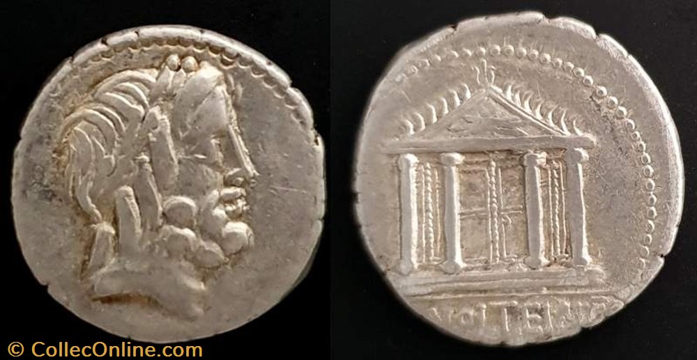 coin ancient to republicain imperial m volteius m f roman republic gens volteia ar denarius