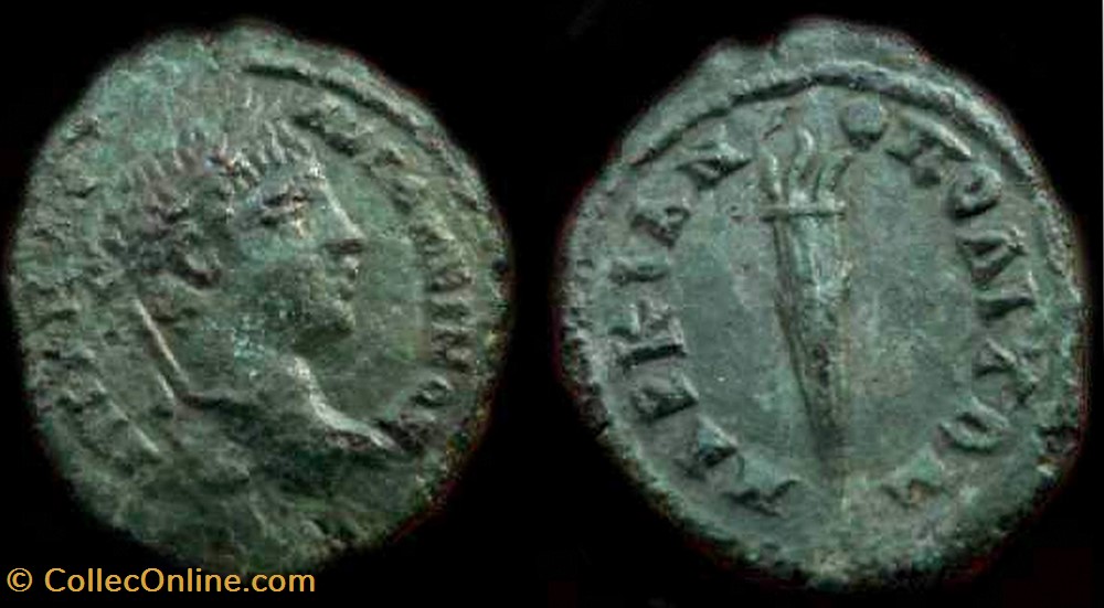 ELAGABALUS AE 18 coin ancient c to roman republicain imperial elagabalus ae 18