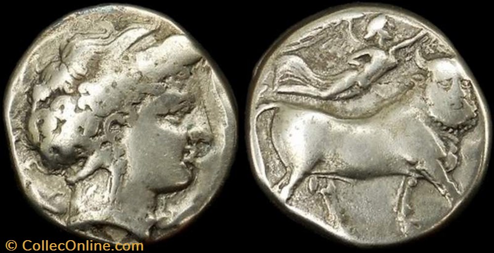 CAMPANIA, NEAPOLIS AR Didrachm coin ancient b to greek campania neapolis ar didrachm