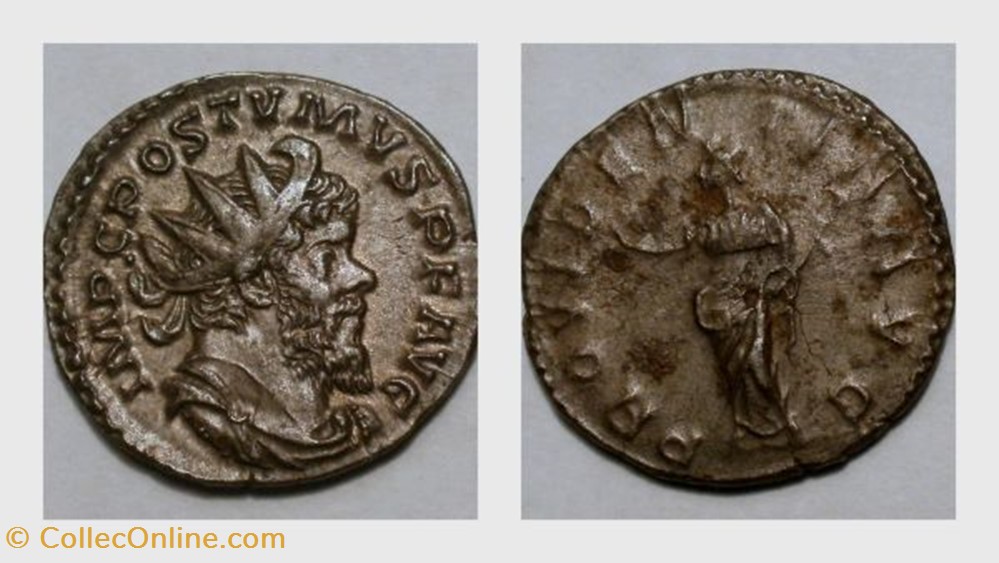 POSTUMUS Antoninianus, RIC 323, Providence coin ancient b roman republicain imperial postumus antoninianus ric 323 providence