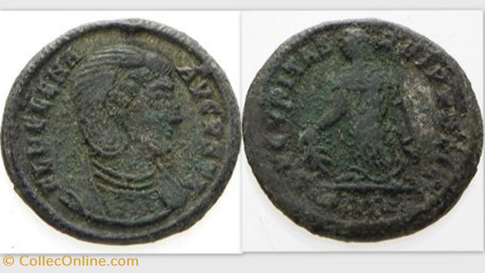 HELENA AE3, RIC 38A, Securitas coins ancient to roman republic imperial helena ae3 ric 38a securitas