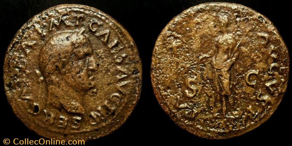 GALBA AE Dupondius coin ancient c to roman republicain imperial galba ae dupondius